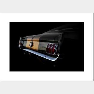 1966 Ford Mustang GT350 - black Posters and Art